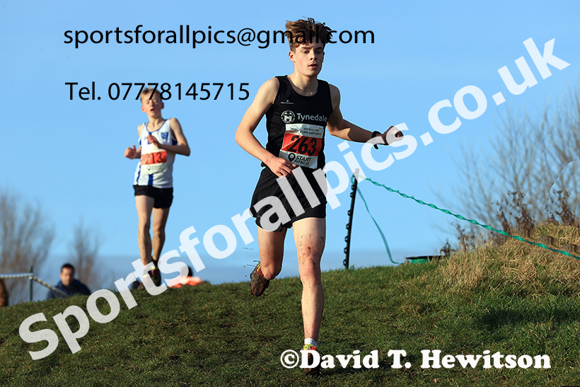 Boys under-15s 2024 NECAA Cross Country Champs., Temple Park, South Shields. Photo: David T. Hewitson/Sports for All Pics